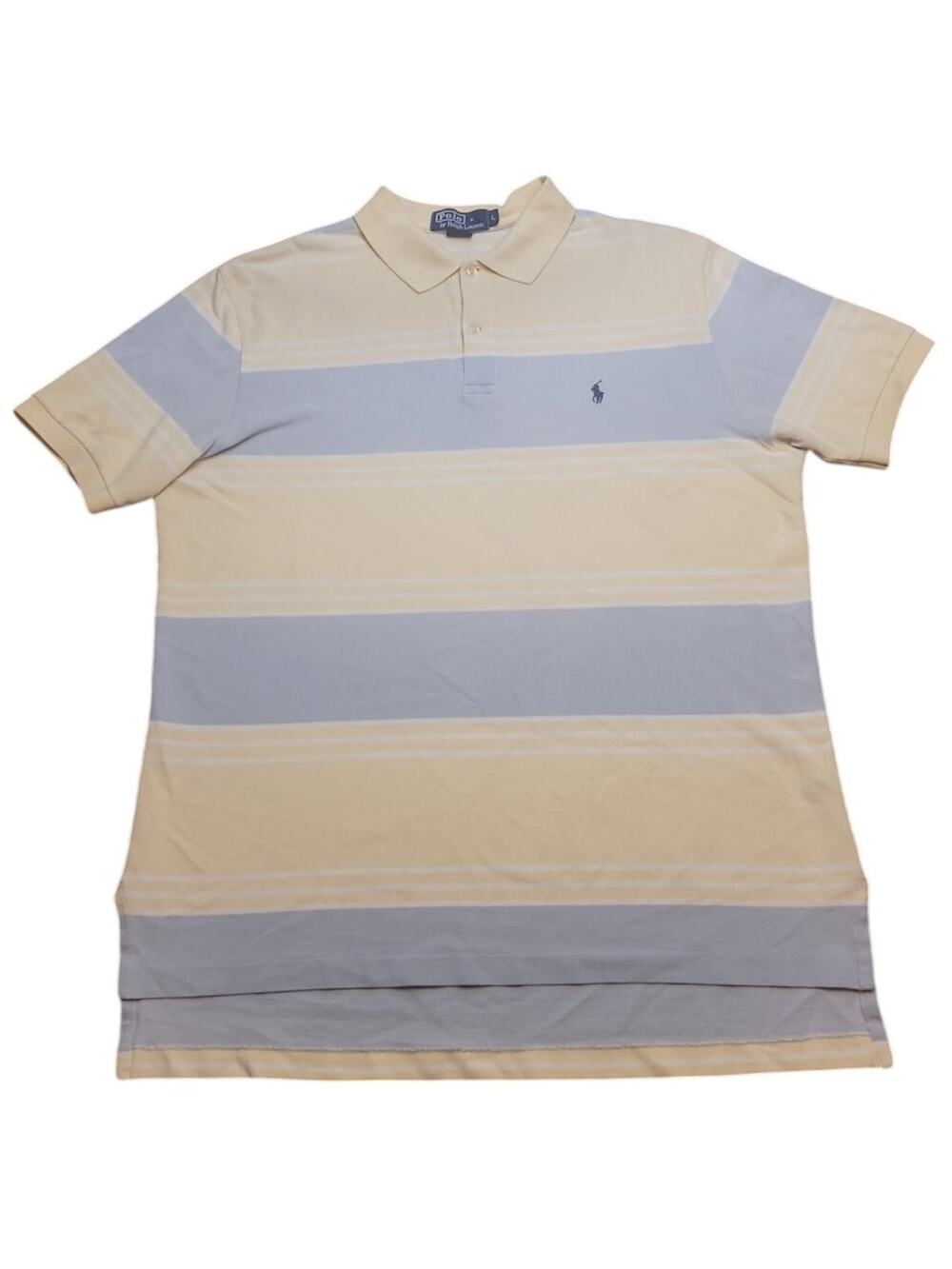 VTG Ralph Lauren Polo Rugby Shirt Men’s L 90s Preppy Color Block Striped